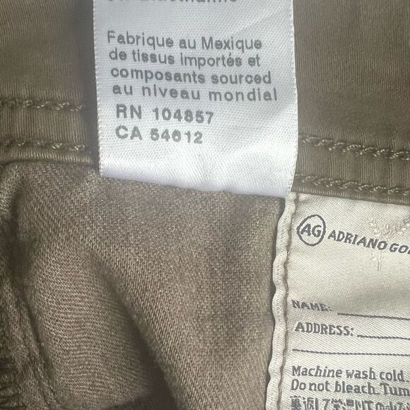 Adriano Goldschmied The Graduate Tailored Leg Men's Green Pants size 32 X 29 - Picture 4 of 11